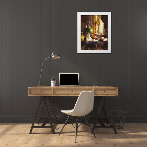 Abundance I White Modern Wood Framed Art Print by Wiley, Marta