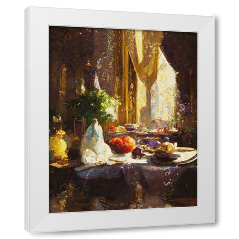 Abundance I White Modern Wood Framed Art Print by Wiley, Marta