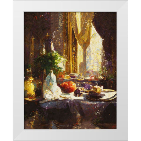 Abundance I White Modern Wood Framed Art Print by Wiley, Marta