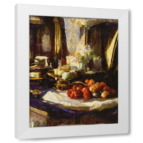 Abundance II White Modern Wood Framed Art Print by Wiley, Marta