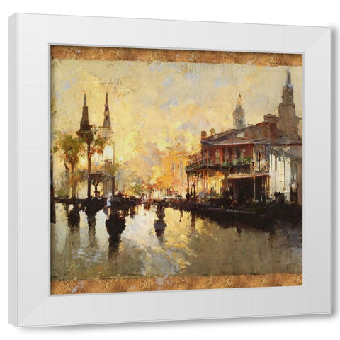 Glorious New Orleans III White Modern Wood Framed Art Print by Wiley, Marta