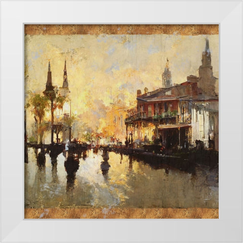 Glorious New Orleans III White Modern Wood Framed Art Print by Wiley, Marta