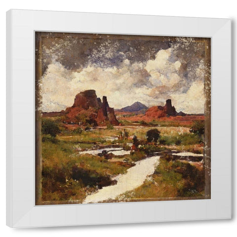 Southwestern Canyon I White Modern Wood Framed Art Print by Wiley, Marta