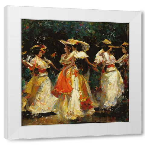 Veracruz I White Modern Wood Framed Art Print by Wiley, Marta