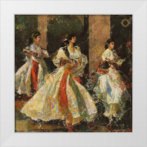 Veracruz II White Modern Wood Framed Art Print by Wiley, Marta