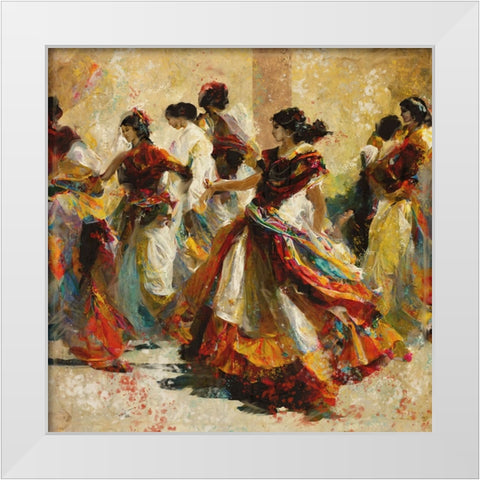 Veracruz III White Modern Wood Framed Art Print by Wiley, Marta