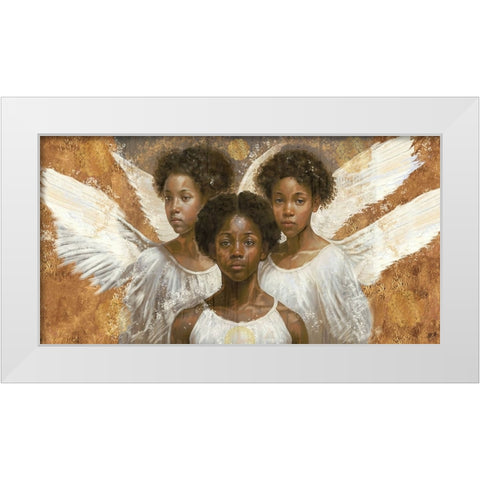 Little Angels VIII White Modern Wood Framed Art Print by Wiley, Marta