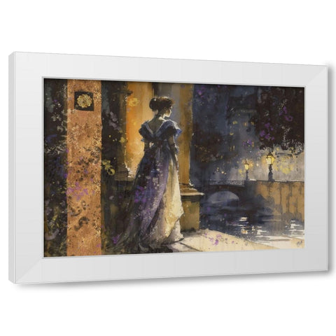 Paris Nights IIII White Modern Wood Framed Art Print by Wiley, Marta