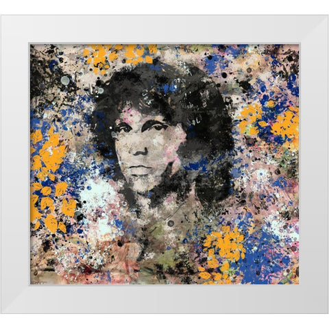 Jim Morrison I White Modern Wood Framed Art Print by Wiley, Marta