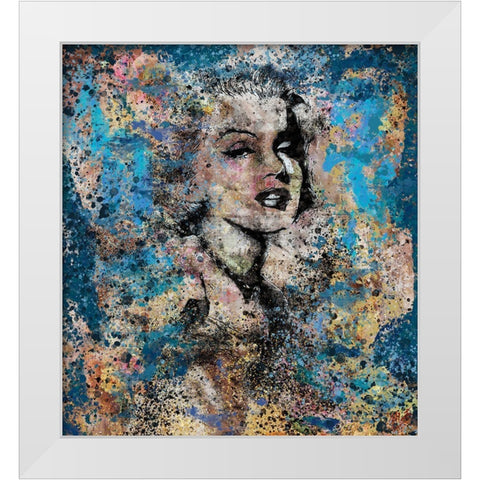 Marilyn Monroe III White Modern Wood Framed Art Print by Wiley, Marta