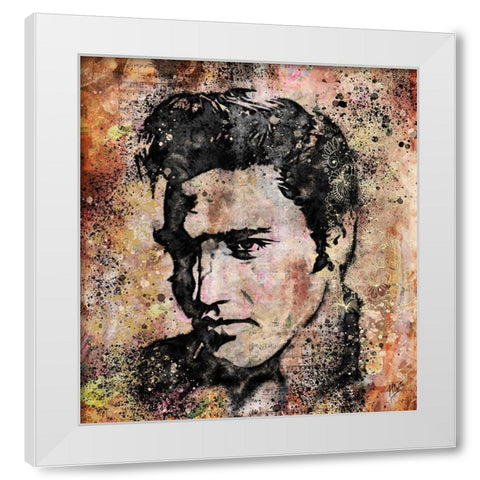 Elvis II White Modern Wood Framed Art Print by Wiley, Marta