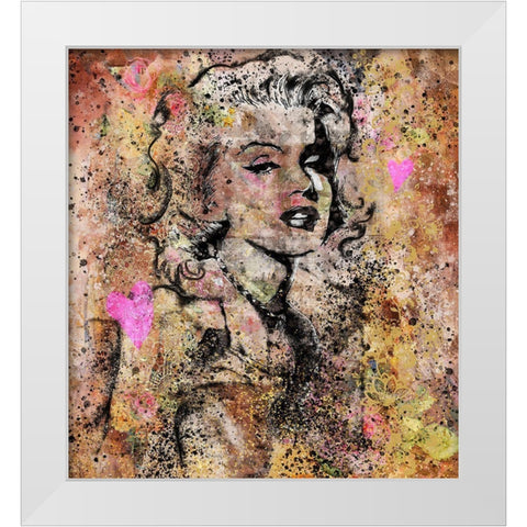 Marilyn Monroe IIII White Modern Wood Framed Art Print by Wiley, Marta