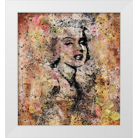 Marilyn Monroe II White Modern Wood Framed Art Print by Wiley, Marta
