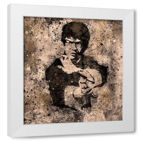 Bruce Lee IIII White Modern Wood Framed Art Print by Wiley, Marta