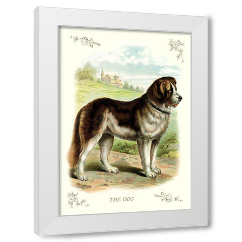 The Dog, 1900 White Modern Wood Framed Art Print by Unknown