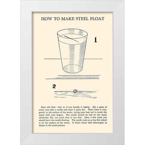 How to Make Steel Float White Modern Wood Framed Art Print by Retromagic