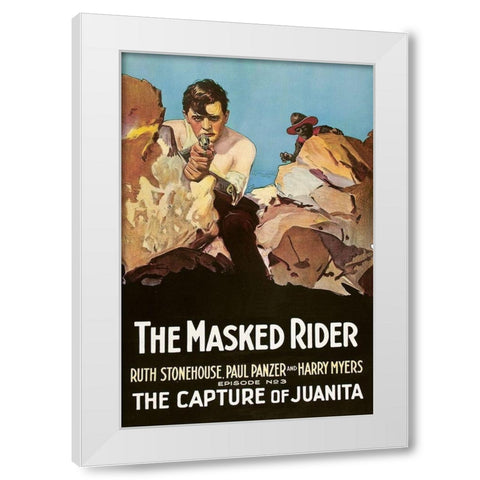 Vintage Westerns: Masked Rider - The Capture of Juanita White Modern Wood Framed Art Print by Unknown