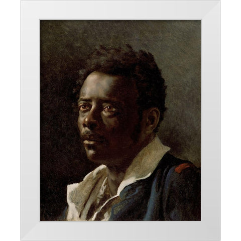 Study of a Model White Modern Wood Framed Art Print by Gericault, Theodore