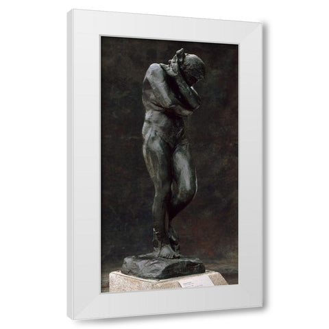 Eve, ca. 1881 White Modern Wood Framed Art Print by Rodin, Auguste