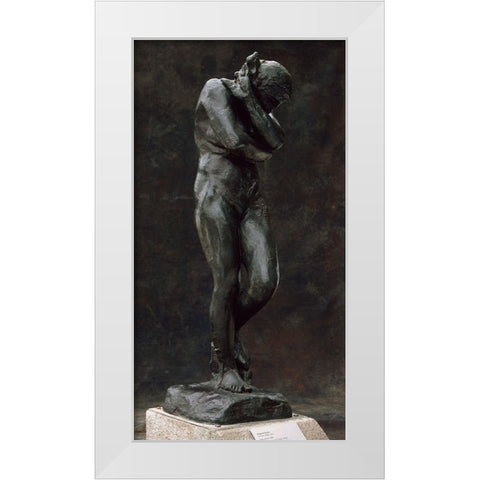 Eve, ca. 1881 White Modern Wood Framed Art Print by Rodin, Auguste