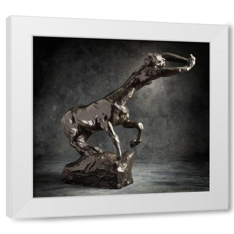 Female Centaur, ca. 1887-1889 White Modern Wood Framed Art Print by Rodin, Auguste