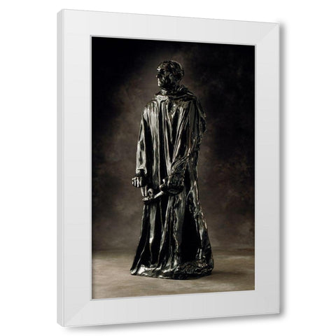 Jean dAire, ca. 1886-1895 White Modern Wood Framed Art Print by Rodin, Auguste