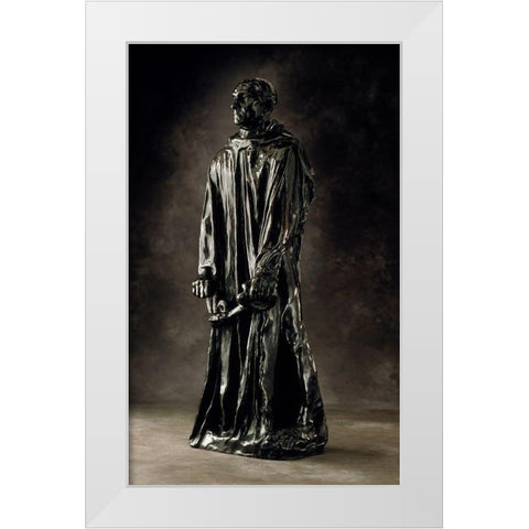 Jean dAire, ca. 1886-1895 White Modern Wood Framed Art Print by Rodin, Auguste