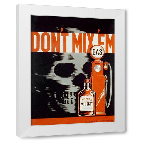 Dont mix em White Modern Wood Framed Art Print by Lachenmann, Robert
