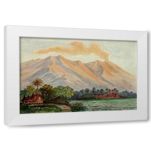 Riesen-Myrte von Ceylon Urwald von Horton-Plains White Modern Wood Framed Art Print by Haeckel, Ernst