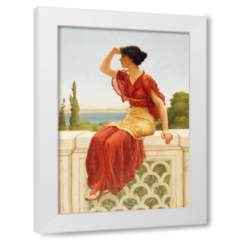 The Signal White Modern Wood Framed Art Print by Godward, John William