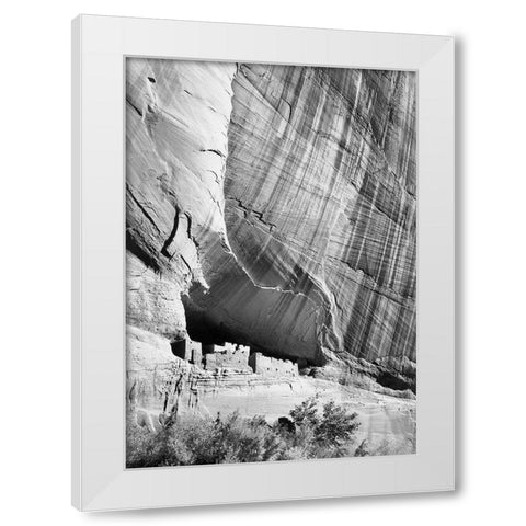 White House Ruin in Canyon de Chelly National Monument, Arizona, 1941 White Modern Wood Framed Art Print by Adams, Ansel