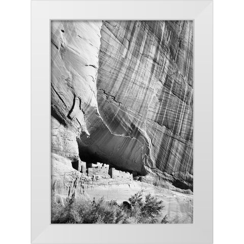 White House Ruin in Canyon de Chelly National Monument, Arizona, 1941 White Modern Wood Framed Art Print by Adams, Ansel