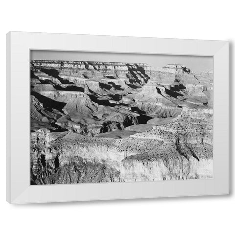 Grand Canyon National Park, Arizona - National Parks and Monuments, 1940 White Modern Wood Framed Art Print by Adams, Ansel