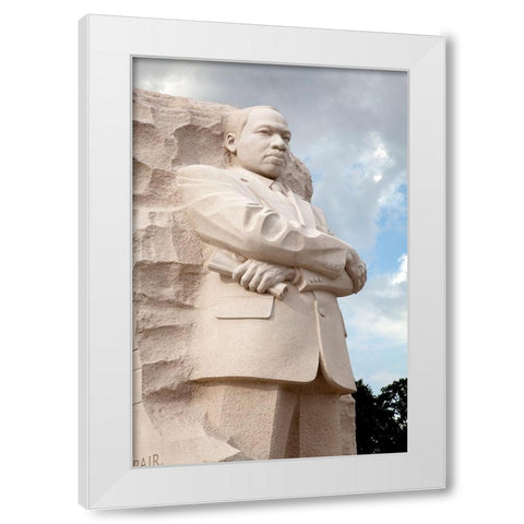 Martin Luther King, Jr. Memorial, Washington, D.C. White Modern Wood Framed Art Print by Highmith, Carol