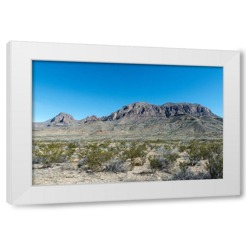 Scenery in Big Bend National Park, TX White Modern Wood Framed Art Print by Highmith, Carol