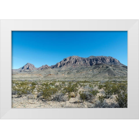 Scenery in Big Bend National Park, TX White Modern Wood Framed Art Print by Highmith, Carol
