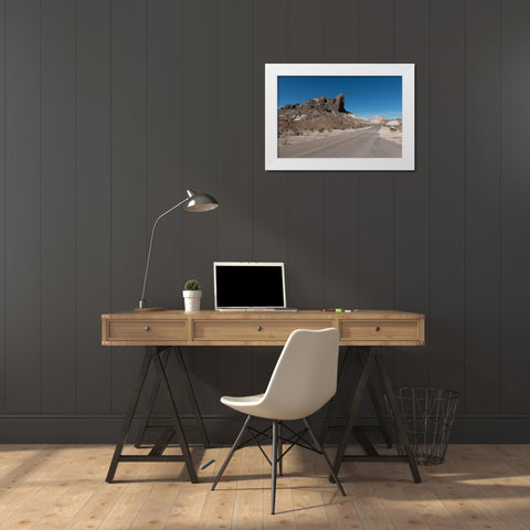 Scenery in Big Bend National Park, TX White Modern Wood Framed Art Print by Highmith, Carol
