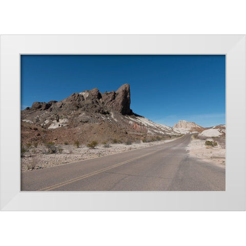 Scenery in Big Bend National Park, TX White Modern Wood Framed Art Print by Highmith, Carol