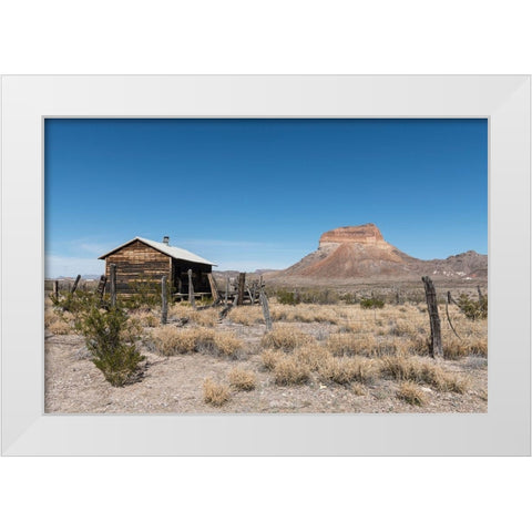Scenery in Big Bend National Park, TX White Modern Wood Framed Art Print by Highmith, Carol