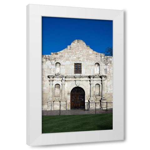 The Alamo, San Antonio, TX White Modern Wood Framed Art Print by Highmith, Carol