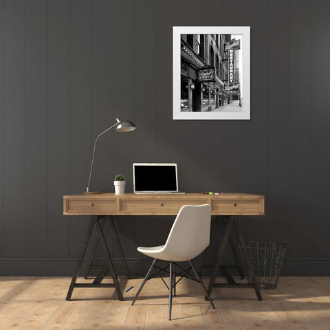 Berghoffs Restaurant Chicago Illinois White Modern Wood Framed Art Print by Highsmith, Carol