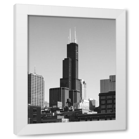 Sears Tower Chicago Illinois White Modern Wood Framed Art Print by Highsmith, Carol