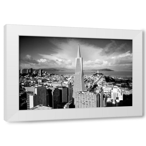 Transamerica Tower San Francisco California White Modern Wood Framed Art Print by Highsmith, Carol