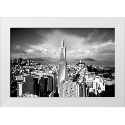 Transamerica Tower San Francisco California White Modern Wood Framed Art Print by Highsmith, Carol