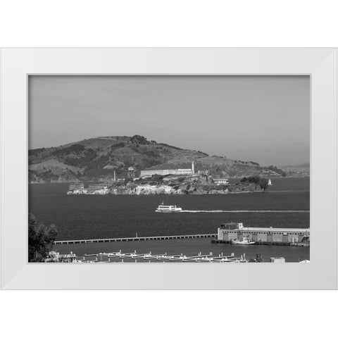 Alcatraz Island San Francisco California White Modern Wood Framed Art Print by Highsmith, Carol