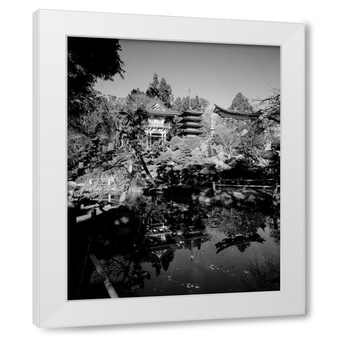 Japanese Tea Garden at Golden Gate Park San Francisco California White Modern Wood Framed Art Print by Highsmith, Carol