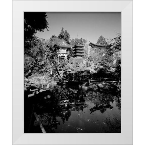 Japanese Tea Garden at Golden Gate Park San Francisco California White Modern Wood Framed Art Print by Highsmith, Carol