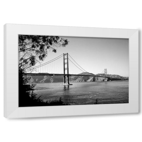 Golden Gate Bridge San Francisco California White Modern Wood Framed Art Print by Highsmith, Carol