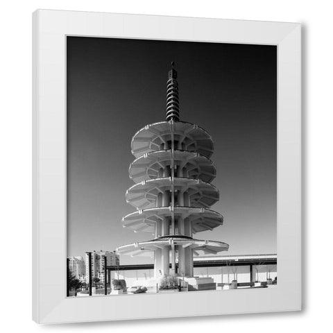 Japantown Peace Pagoda San Francisco California White Modern Wood Framed Art Print by Highsmith, Carol