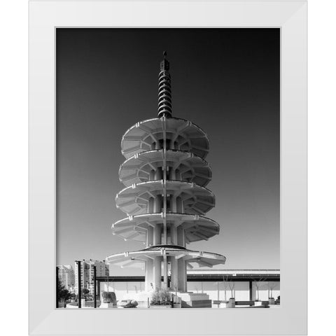Japantown Peace Pagoda San Francisco California White Modern Wood Framed Art Print by Highsmith, Carol